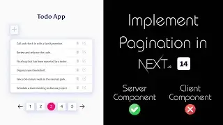 Implement Pagination in Next.js 14 | Server-side Pagination in Next.js 14