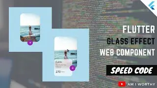 How to apply Glass effect to Container in Flutter | How to use Backdrop Filter widget | Speed Code