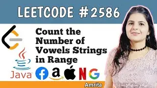 Count the Number of Vowel Strings in Range | Leetcode 2586