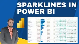 How to add Sparklines in Power BI Tables and Matrix Visualization?