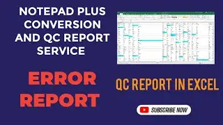 Notepad Plus Pixcel Notepad QC report Service/ Notepad Plus Pixcel Notepad Conversion Service