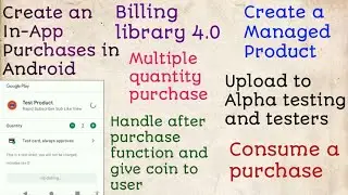 Create In-App Purchases in Android | Monetize android app with In App Billing 4.0