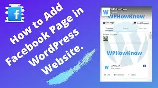 How to Add Facebook Page in WordPress Website