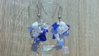 Серьги. Серьги своими руками. Серьги из сколов. Earrings