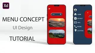 Adobe XD Tutorial | Interactive Menu |  UI Design & Prototype