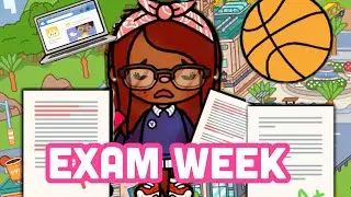 STRESSFUL EXAM WEEK| toca life edition!|My Loca Toca