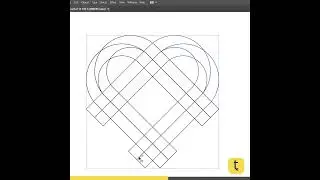 Twisted Heart Logo Design in Illustrator #graphicdesigntutorial #illustrator #logodesigntutorial