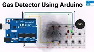 How to make Gas Sensor Project Tinkercad Arduino | Tinkercad project
