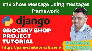 #13 Online Grocery Shop Project | Python Django | Show Message Using messages framework