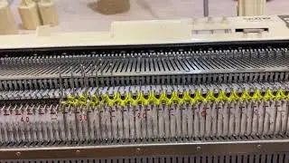 Частичное вязание на жемчужной резинке