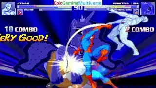 MUGEN Matches / Battles / Fights Of The Iceman, Spider-Man, And The Annoying Orange