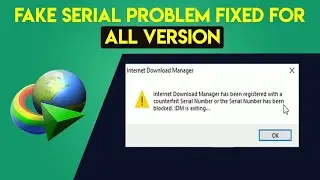 How to remove fake serial message of IDM