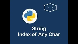 string index of any char in python 😀