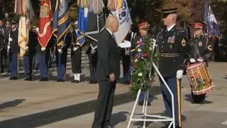 Joe Biden suffers another embarrassing gaffe at a Veterans Day service