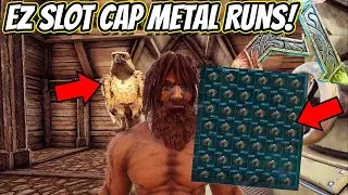 HOW TO DO SLOTCAPPED METAL/RESOURCE RUNS WITH THE FJORDHAWK!! || Ark FJordur!
