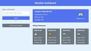 Build A Weather App in HTML CSS and JavaScript | Weather App Project HTML CSS and JavaScript