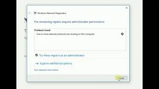 (fixed) one or more network protocols are missing on this computer in windows 10