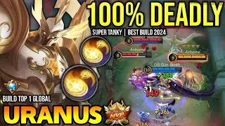 URANUS BEST BUILD 2024 | BUILD TOP GLOBAL URANUS GAMEPLAY | MOBILE LEGENDS✓