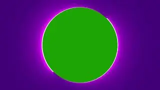 Purple Neon Circle Border Green Screen Overlay Motion Graphics 4K 30fps Copyright Free