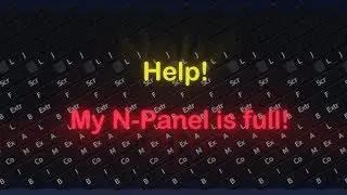 Arranging Addons in Blender 2.8 - N-Panel