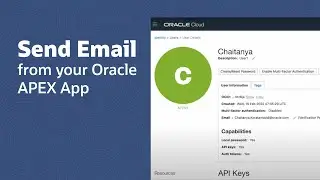 Sending Email from your Oracle APEX App on Autonomous Database