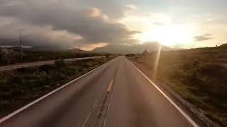 driving a car on a road in norway at dawn SBV 338113610 HD