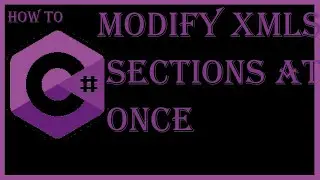 How to modify xml section at once in files