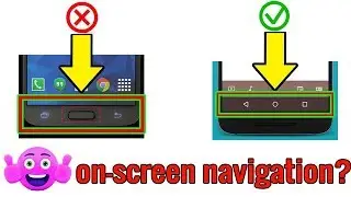 how to set on screen navigation buttons on android?