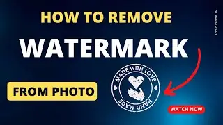 How to remove watermark from photo (Online with Canva)