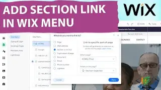 How to Add a Menu Item with Section Link in Wix Website | Link to a Specific Part of Page