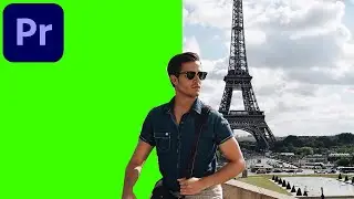 How to work with CHROMAKEY BACKGROUND in Adobe Premiere Pro? (Remove green screen)