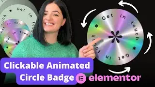 Holographic Clickable Animated Circle Badge - Elementor PRO & FREE