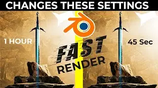 The Fastest Way To Render in BLENDER ! Change These Settings Now