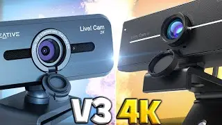 Which Creative Webcam Is Better? | Creative Live Cam Sync V3 vs 4K