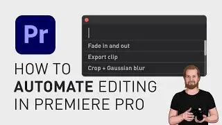 How to automate editing in Premiere Pro