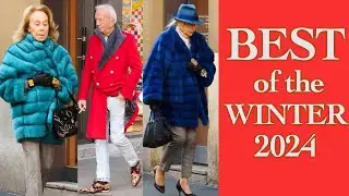 Only the Most Beautiful Outfits and the Most Stylish People of winter 2024 in Italy 🇮🇹