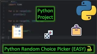 Python Random Choice Picker Project (EASY)🐍