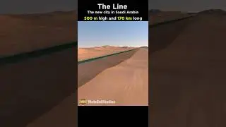 The Line (The City of the Future) 170 km long!  🤯