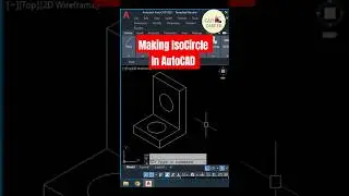 Making IsoCircle in AutoCAD #Shorts #reels #autocad #cadcareer #autocadtips #isometricdrawing