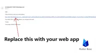 Replace Action URL in Firebase Authentication with your hosted Flutter web app - Part 1