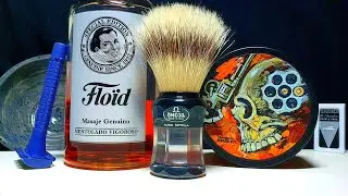 Бритье. Мыло Fenomeno Shave Русская Рулетка, Omega, Floïd, Feather, Т-образный станок для бритья