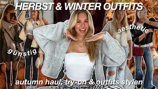 HERBST & WINTER OUTFIT INSPO 🍂 ich shoppe und style günstige herbstoutfits | haul