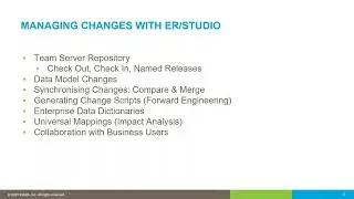 Manage Database Changes Via Data Modeling
