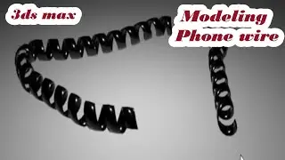 Modeling phone wire / Create phone wire in 3ds max