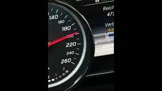 Mercedes E220 , 210 km/h engine warm up.