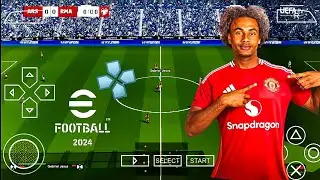 PES 2024 PPSSPP NEW TRANSFERS ENGLISH COMMENTATOR 🥶🥶🥶