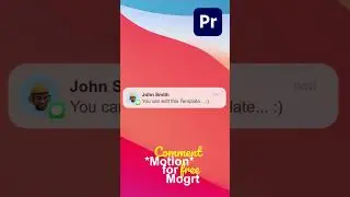 Free Download iMessage Apple UI Motion Graphic | Premiere Pro Mogrt #animation #adobe #premierepro