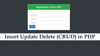 How to Insert Update Delete In Php Mysqli