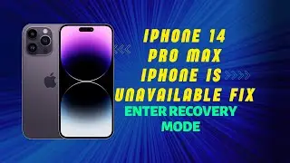 APPLE IPHONE 14 PRO MAX |ENTER RECOVERY MODE| IPHONE IS UNAVAILABLE FIX RESTORE DEVICE IOS 16.0.2