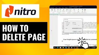 How To Delete Page in Nitro PDF | Simple and Quick Guide